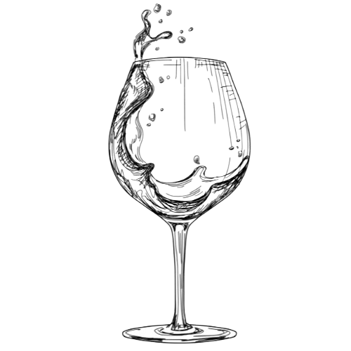 vitt vin glas